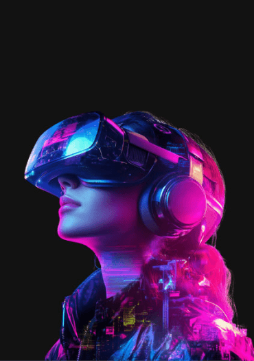 lady with oculus gear image